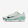 Nike React Vapor Ultrafly Elite 4 Men's Baseball Cleat In White,aurora Green,volt,black