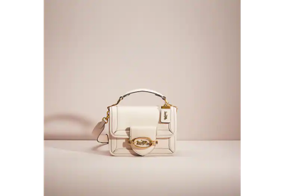 Coach Restored Hero Shoulder Bag In Brass/chalk