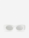 LOEWE LOEWE WOMENS WHITE X PAULA’S ORIGINAL RECTANGULAR-FRAME ACETATE SUNGLASSES,39190219