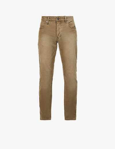 Neuw Lou Brand-patch Slim-fit Stretch-denim Jeans In Desert