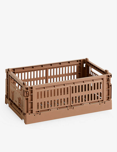 Hay Stackable Crate 10.5cm X 26.5cm In Brown