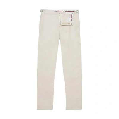 Orlebar Brown Griffon Linen Pants In White Sand