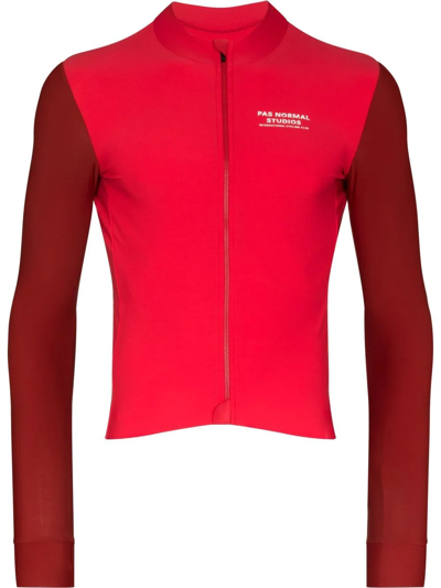 Pas Normal Studios Mechanism Long-sleeve Cycling Jersey In Red