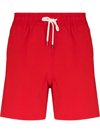 Polo Ralph Lauren Embroidered-logo Corduroy Shorts In Rot