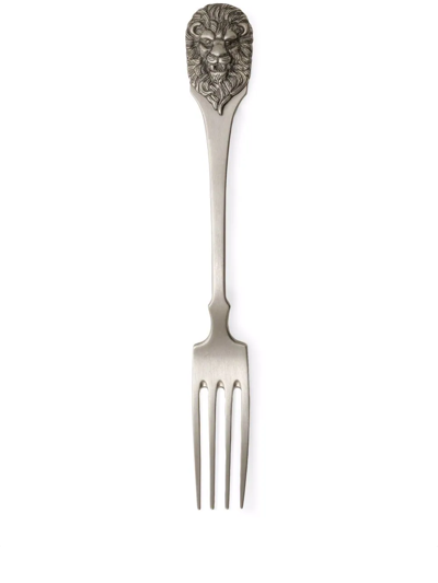 Gucci Lion Head Forks (2-person Setting) In Silver