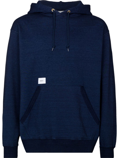 Wtaps Blue Blank 02 Cotton Hoodie