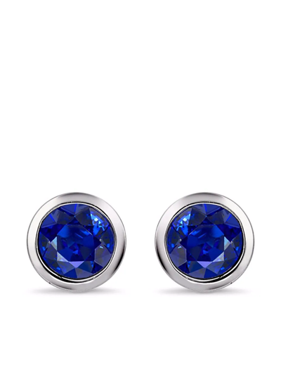 Pragnell 18kt White Gold Sundance Sapphire Earrings In Silver