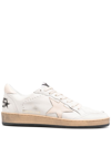 GOLDEN GOOSE WHITE BALL STAR LOW-TOP SNEAKERS