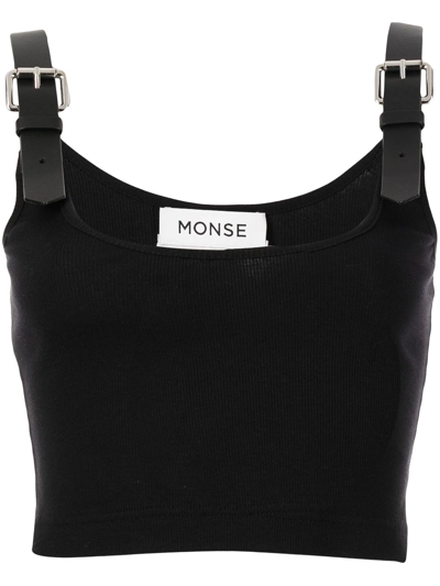 Monse Buckle-fastened Vest Top In Black