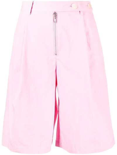 Baum Und Pferdgarten Wide-leg Knee-length Shorts In Pink