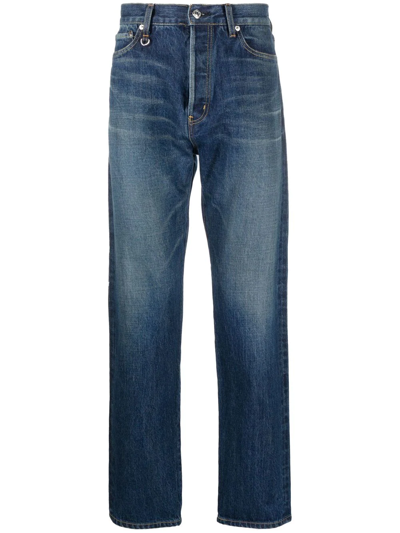 Undercover Mid-rise Straight-leg Jeans In Blau