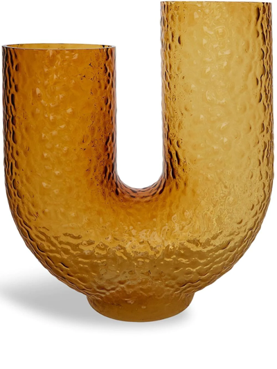 Aytm Tall Arurua Vase In Amber