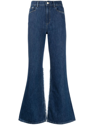 Wandler Daisy High-rise Flared Jeans In Blue