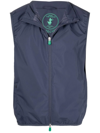 Save The Duck Mars Rubberised-logo Gilet In Blue