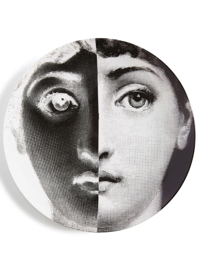 Fornasetti Tema E Variazioni N.86 Wall Plate In Weiss