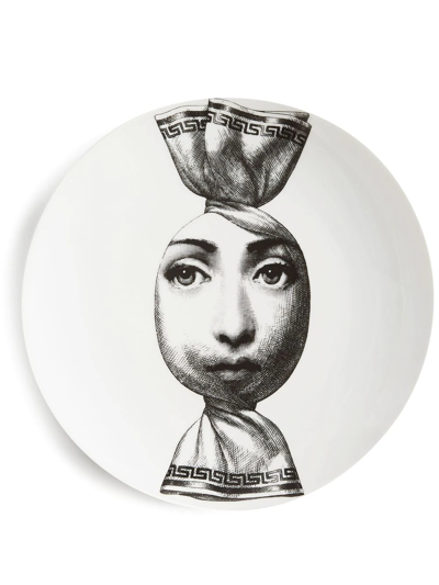 Fornasetti Tema E Variazioni N.262 Wall Plate In Weiss