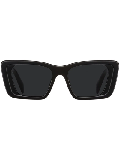 Prada Symbole Rectangle-frame Sunglasses In Grey