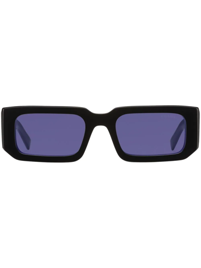 Prada Symbole Rectangle-frame Sunglasses In Purple