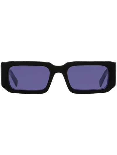 Prada Symbole Rectangle-frame Sunglasses In Purple Lenses