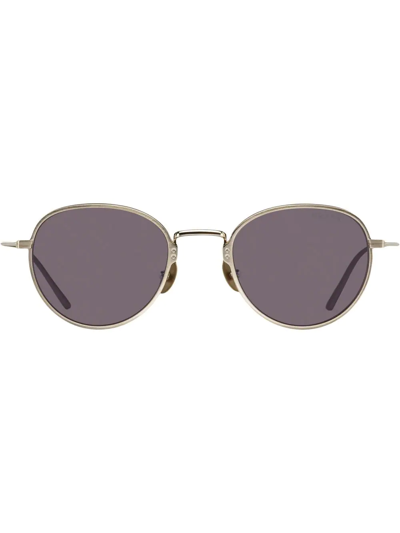 Prada Round-frame Tinted Sunglasses In Grey