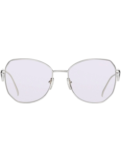 Prada Symbole Oversized-frame Sunglasses In Cloudy Gray Lenses