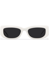 Prada Eyewear Rectangular Frame Sunglasses In Grey