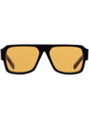 Prada Symbole Evolution Pilot Sunglasses In Multi,yellow