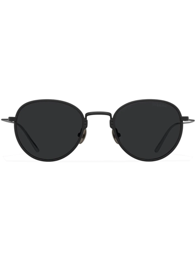 Prada Oval-frame Sunglasses In Black