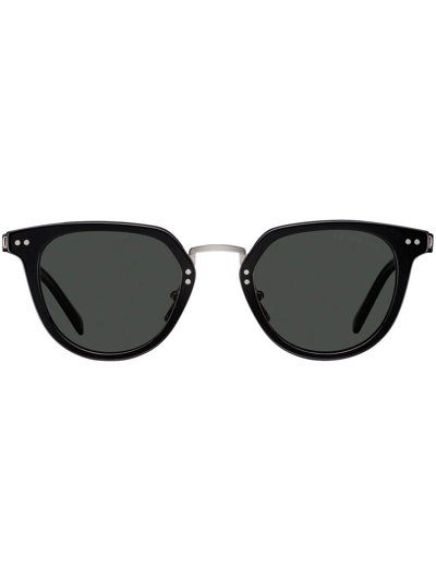 Prada Oval-frame Sunglasses In Black