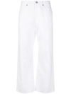 P.a.r.o.s.h Parosh Cropped Straight-leg Jeans In White