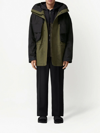 BURBERRY PERFORATED LOGO TWO-TONE PARKA