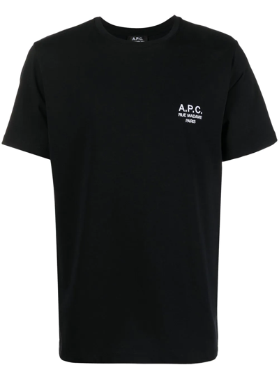 Apc Raymond Logo刺绣t恤 In Black