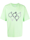 Erl Olympics Graphic-print Oversized Cotton T-shirt In Green