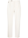 BRIGLIA 1949 RIBBED COTTON STRAIGHT-LEG TROUSERS