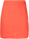 Gauge81 Mani Linen-blend Mini Skirt In Orange