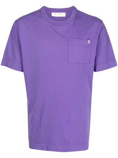 Alyx Patch-pocket Cotton T-shirt In Purple