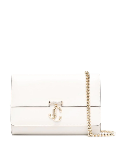 Jimmy Choo Varenne Clutch In Latte/light Gold