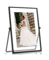 LAWRENCE FRAMES METAL EASEL FLOAT PICTURE FRAME, 4" X 6"