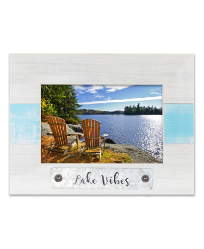 Lawrence Frames Lake Vibes Picture Frame, 4" X 6" In White