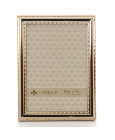 Lawrence Frames Classic Double Beaded Picture Frame, 5" X 7" In Gold-tone