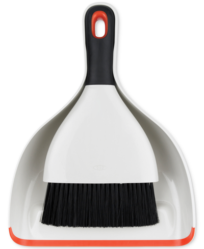 Oxo Good Grips Dustpan & Brush Set In White