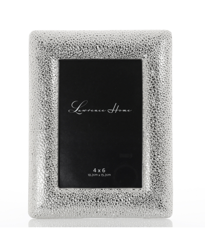 Lawrence Frames Pebble Design Metal Picture Frame, 4" X 6" In Silver-tone