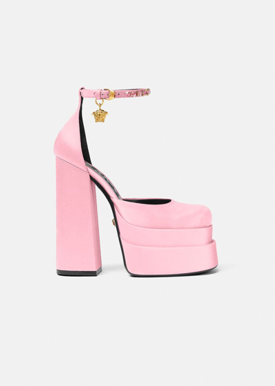 Versace Medusa Aevitas Platform Pumps, Female, Pink, 41