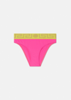 Versace Greca Border Bikini Briefs In Fuchsia+yellow