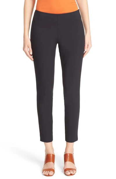 Lafayette 148 Fundamental Bi-stretch Stanton Cropped Pants In Black