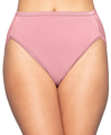 Vanity Fair Illumination Hi-cut Brief Underwear 13108, Also Available In Extended Sizes In Pink Amethyst