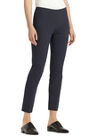 Lafayette 148 Fundamental Bi-stretch Stanton Cropped Pants In Ink
