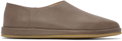 Fear Of God Ssense Exclusive Taupe 'the Mule' Loafers In 227 Dusty Concrete