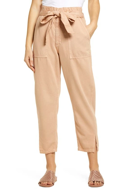Ag Renn Paperb Waist Pants In Sulfur Warm Adobe