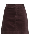 Semicouture Mini Skirts In Dark Brown